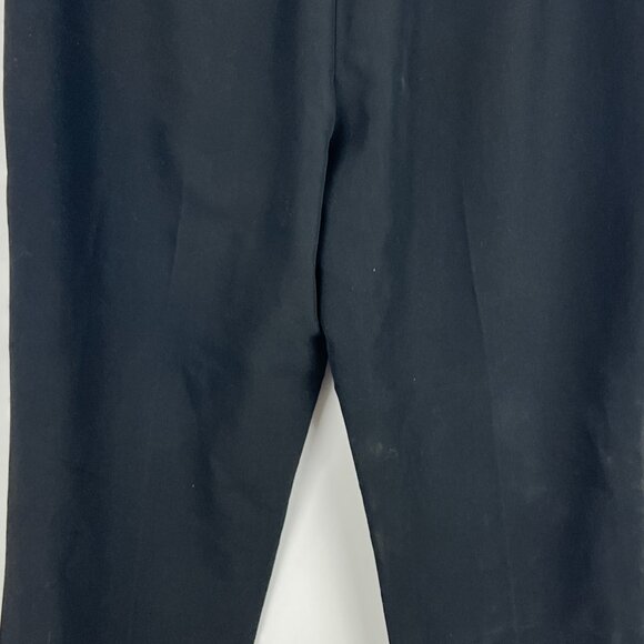 Calvin Klein Crepe Dress Pants Size 0 Black Elastic Waist Inseam 26in Rise 9.5in - Picture 8 of 9